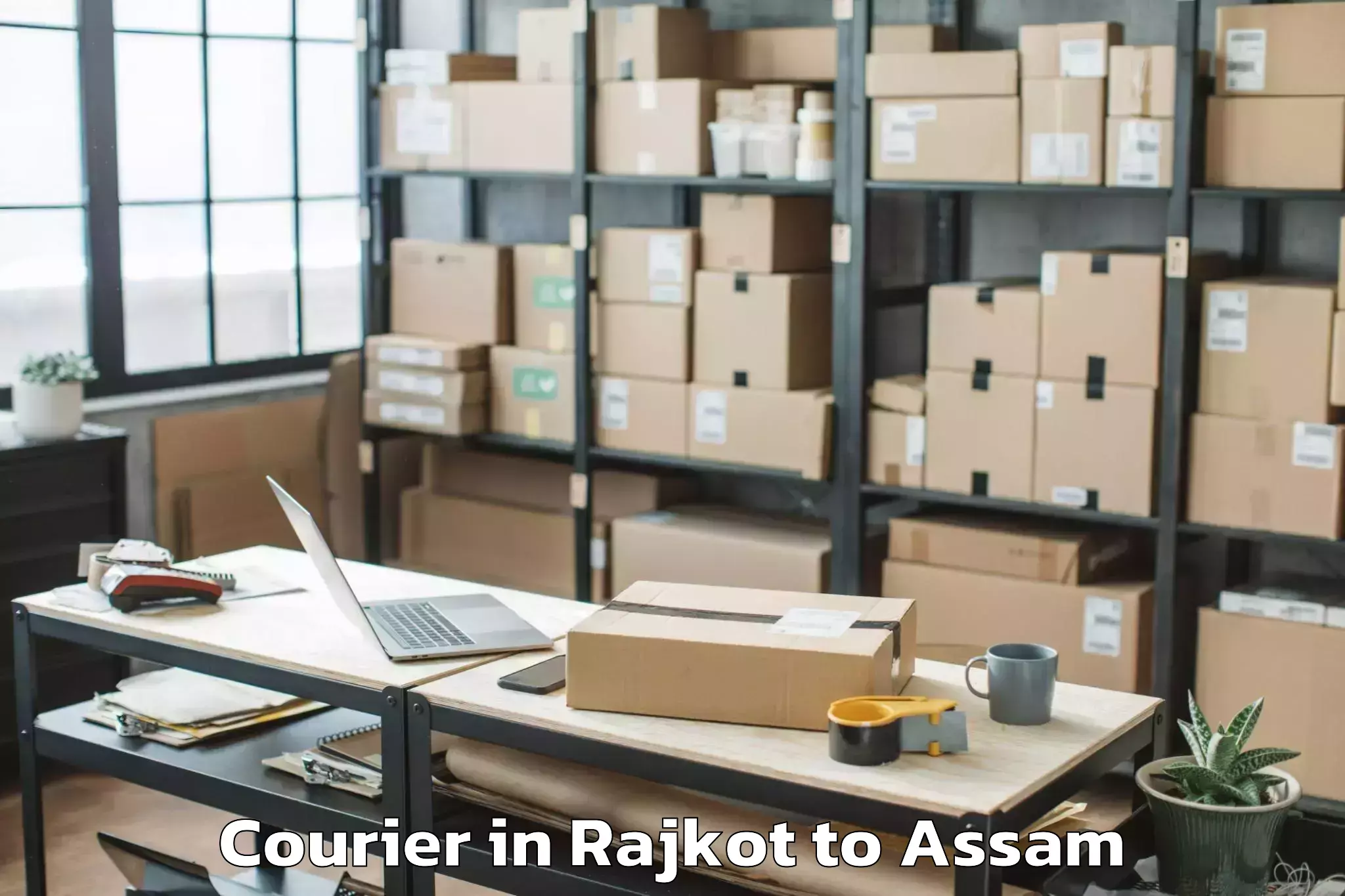 Leading Rajkot to Mushalpur Courier Provider